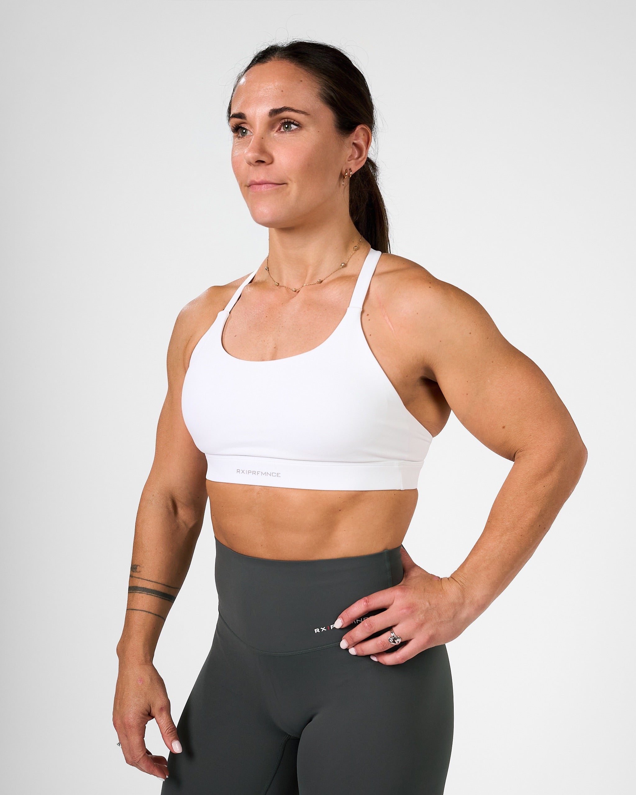 Isabel Sport Bra White-2