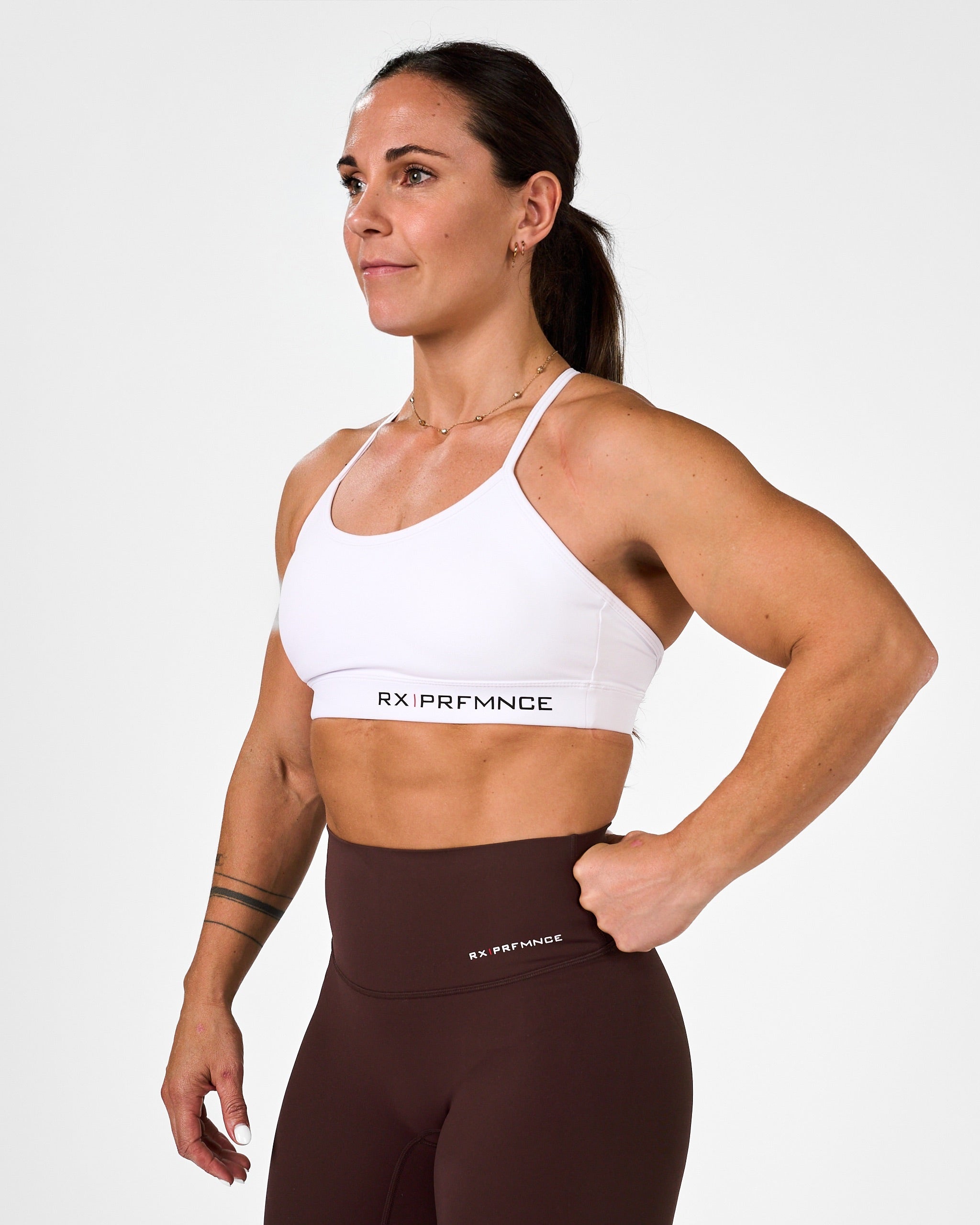 Barbara Sport Bra White-2
