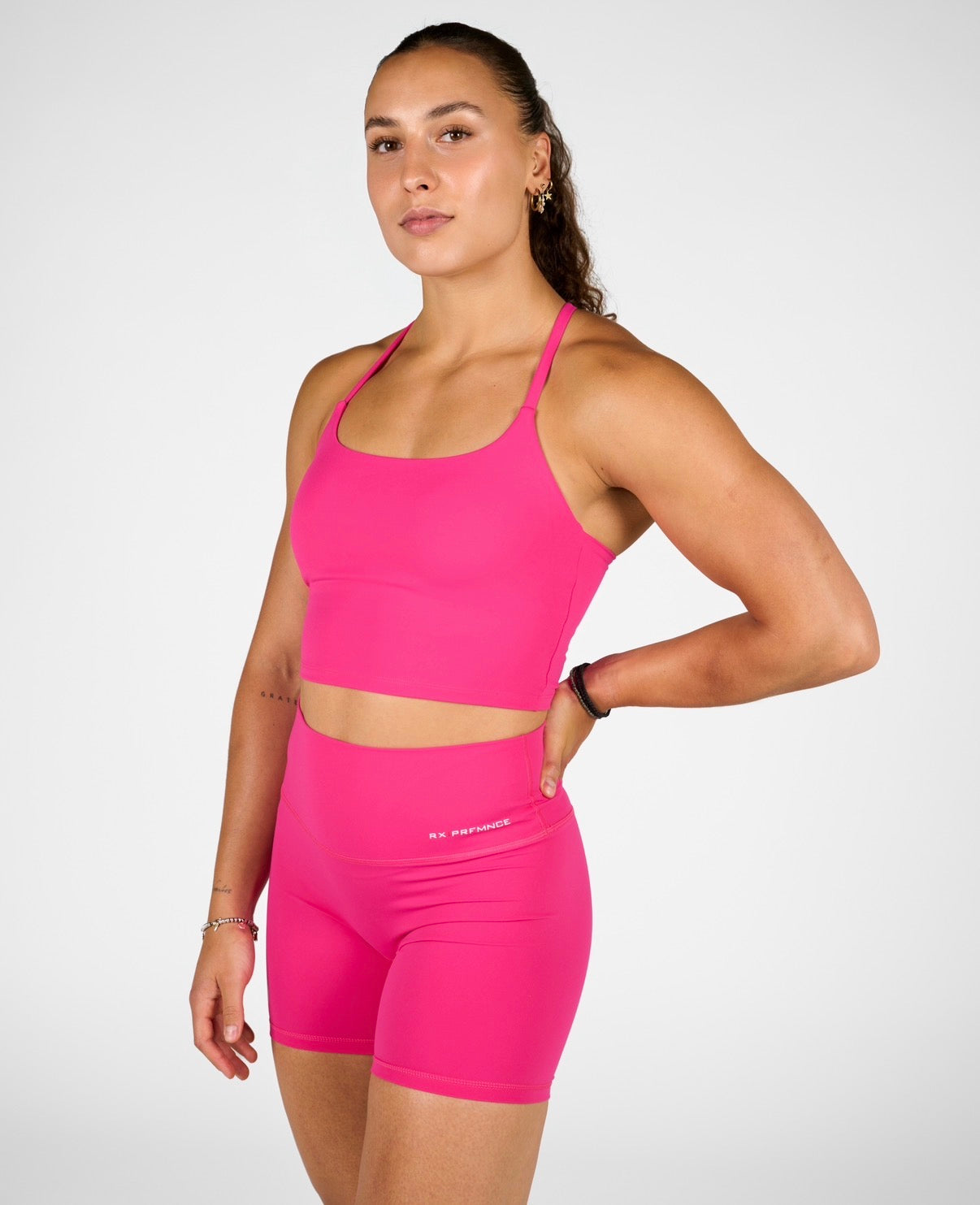 Isabel Crop Top Pink Velvet-2