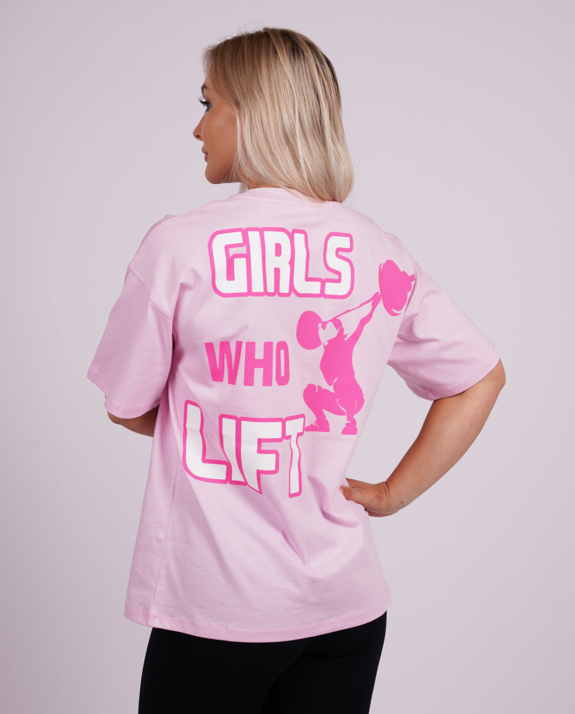 Girls Who Lift Oversize Pink-2